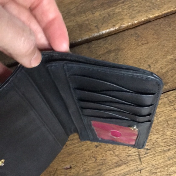 Vintage Cole Haan black leather wallet checkbook - Picture 5 of 6